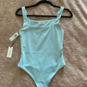 New Worn, NWT! Aritzia: Babaton Contour Tank Bodysuit - Color: Dream Blue